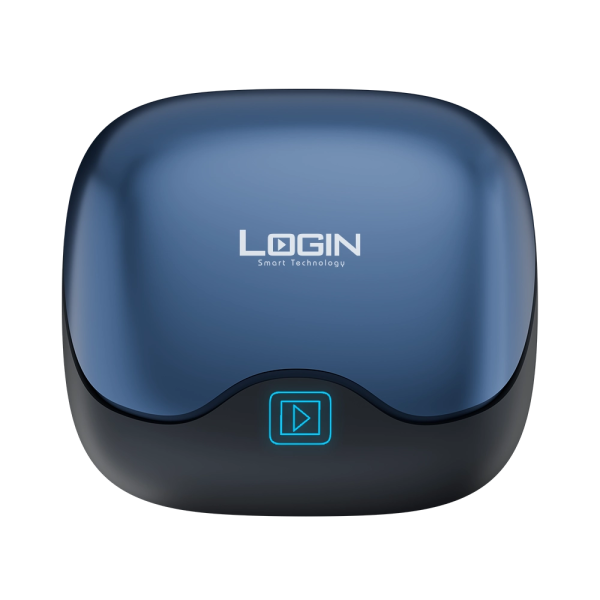 Login L-200 Earbuds With Advanced Noice Cancellation And LED Display (Dark Blue). - Image 4