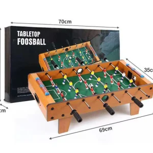 Portable Foosball Wooden Table