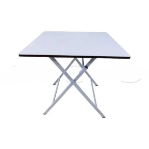Boss B-246-SW Steel Wooden Deluxe Table Silver Frame