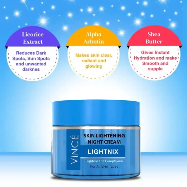 Vince Skin Lightening Night Cream 50ml - Image 3