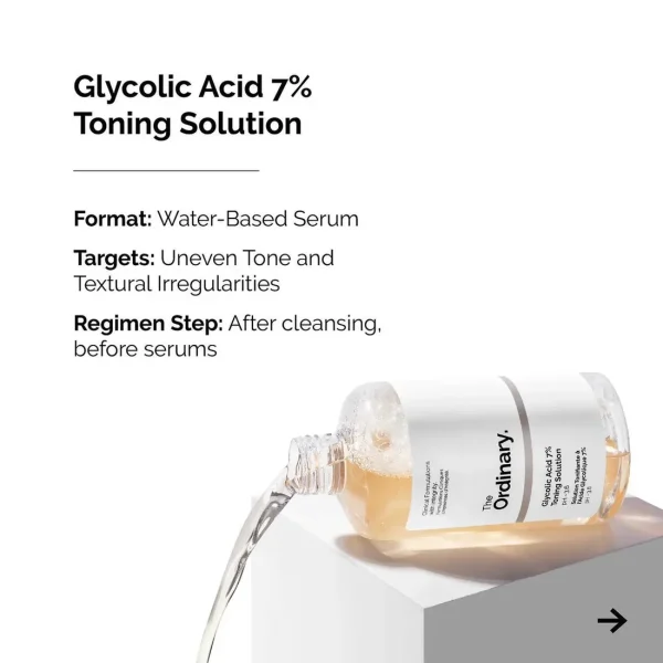 The Ordinary Glycolic Acid 7% Toning Solution Toner 240ML: - Image 3