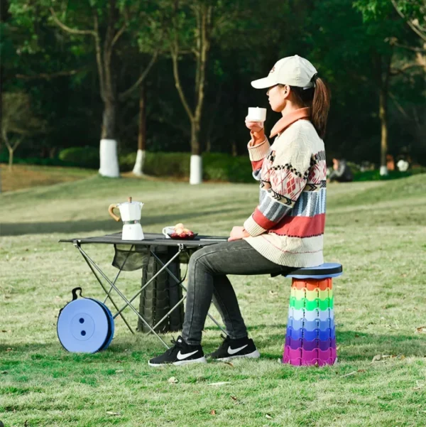 Folding Portable Stool Telescopic Chair - Image 2