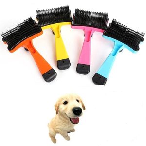 Nunbell Multi Colour Button Brush Small For Pets