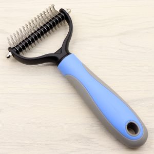 Pet Hair Removal Double sided Open Knot Beauty Comb, Removes Undercoat for Dogs and Cats (Medium).