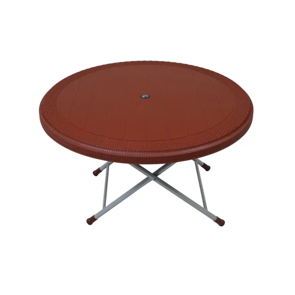 SAAB SP-215-RT STEEL PLASTIC RATTAN ROUND TABLE - Image 2