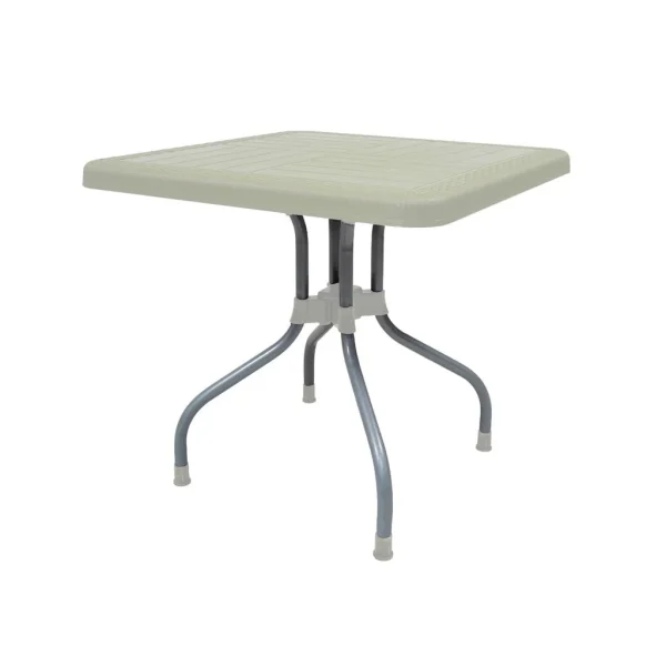 SAAB SP-246 Lexus Prince Square Table with Silver Legs - Image 2