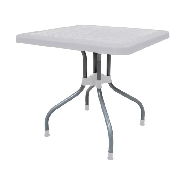 SAAB SP-246 Lexus Prince Square Table with Silver Legs - Image 5
