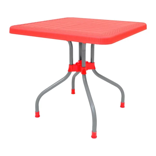 SAAB SP-246 Lexus Prince Square Table with Silver Legs - Image 6