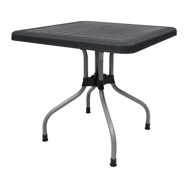 SAAB SP-246 Lexus Prince Square Table with Silver Legs - Image 7