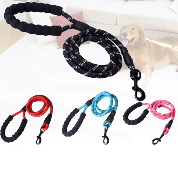 Round Rope Leash Imp Rubber Handle Small ,CLH-01012 - Image 5