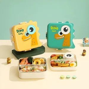 Super Dino 2-Layer Stainless Steel Lunch Box