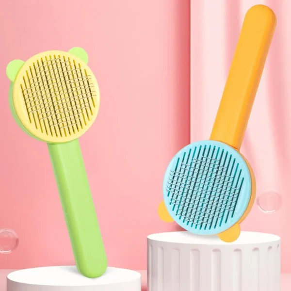 Pet Self Cleaning Beauty Comb to Remove Floating Hair With Packing. - Image 5