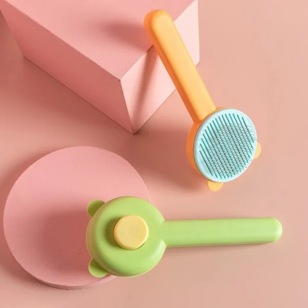 Pet Self Cleaning Beauty Comb to Remove Floating Hair With Packing. - Image 3