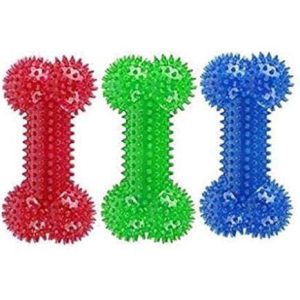 Pet Bone Shape Rubber Toy, Dog Rubber Chew Bone, Dog Teether Toy.