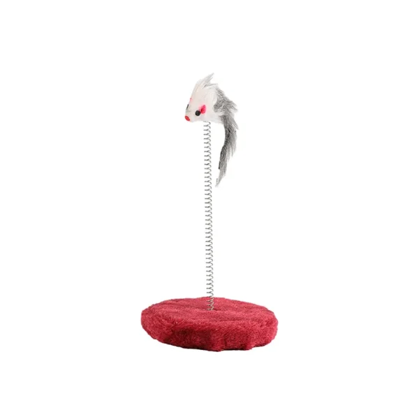Cat Scratching post, Spring Board Scratcher with Mouse. - Image 2