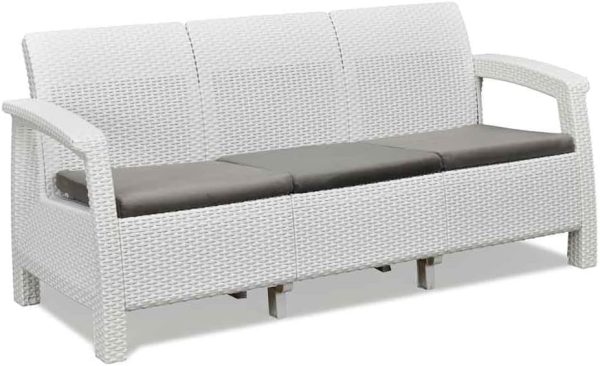 SAAB Newly Designed Rattan Allegra 3 Seater Sofa with Printed Cushions SAAB SP-375 - Image 2