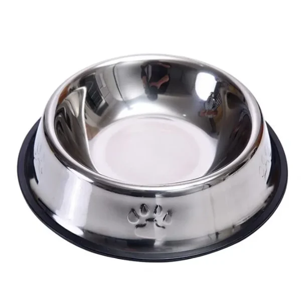 Stainless Steel Dog Bowl, Non Slip, Durable, Dogs Pets Feeding Bowl and Water Bowl Available in different Sizes. - Image 7