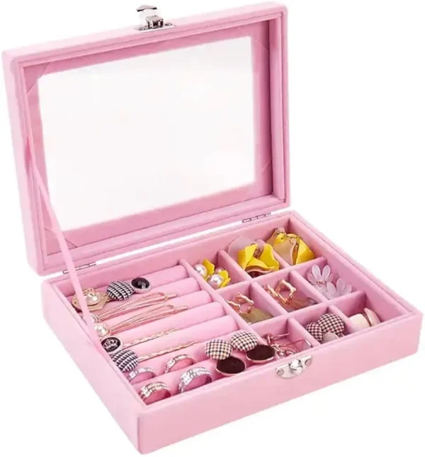 Portable Jewelry Storage Box, Lightweight Jewelry Organizer, Ring, Necklace, Bracelet Jewelry Organizer. - Image 7