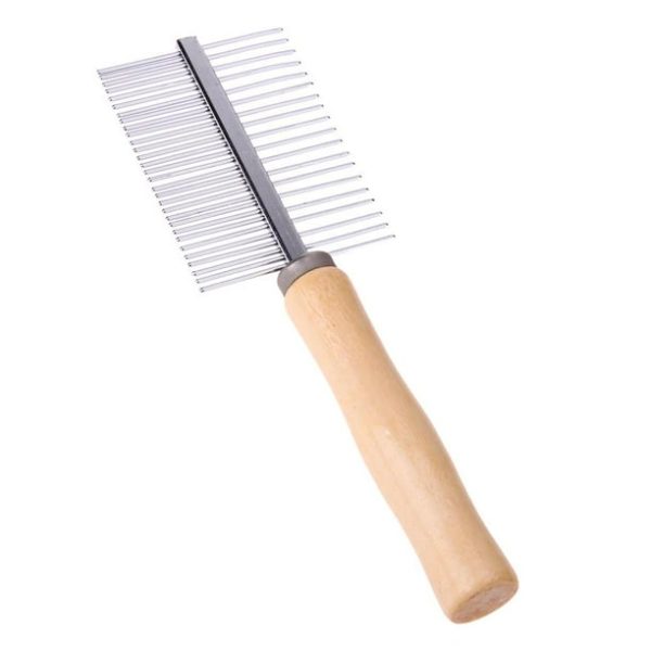 Double Sided Wood Handle Pet Comb, Pet Grooming Hair Brush, Comb for Dogs And Cats. - Image 5