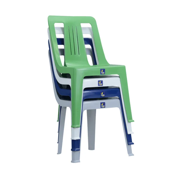 Stylish Armless Plastic Pearl Chair Model SAAB SP-610 - Image 2