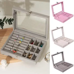 Portable Jewelry Storage Box, Lightweight Jewelry Organizer, Ring, Necklace, Bracelet Jewelry Organizer.