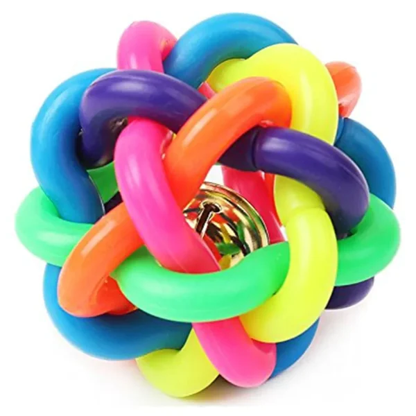 Dog Rainbow Ball Toys Pet Cat Toy, Pet chew Ball Toy.. - Image 4