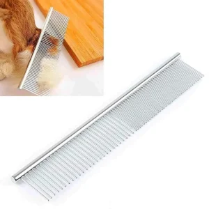 Stainless Steel, Pet Hair Grooming Comb.