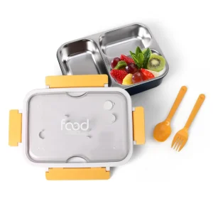Stainless Steel Lunch Box with Spoon & Fork