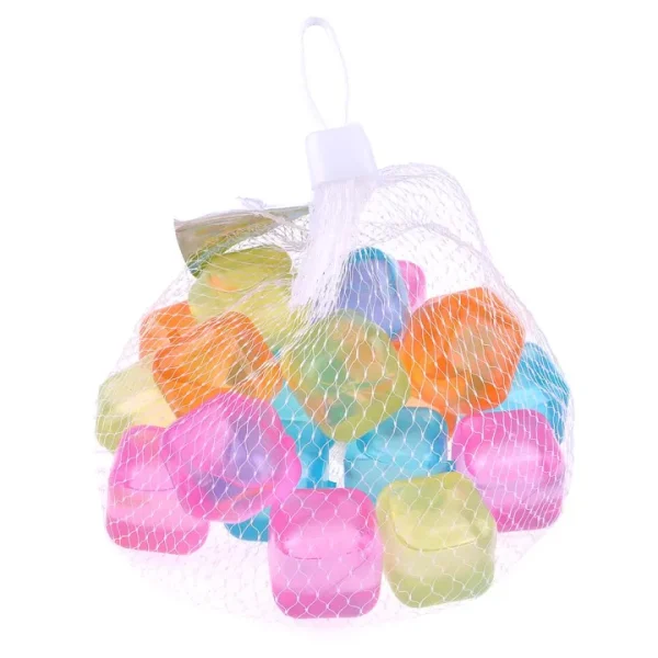 20 Pcs Reusable Multicolored Ice Cube. - Image 6