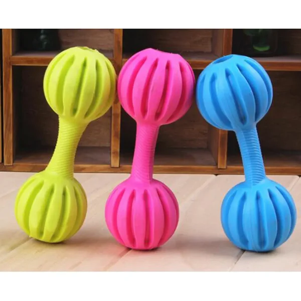 Rubber Dumble Toy Teether Toy, Puppy Chewing Toy. - Image 2