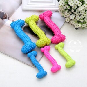 Dog Rubber Chew Bone, Dog Teether Toy (small).