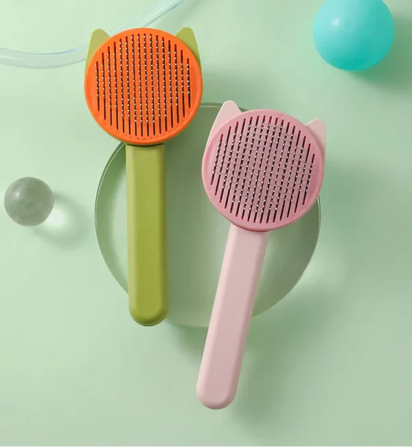 Pet Self Cleaning Beauty Comb to Remove Floating Hair With Packing. - Image 2