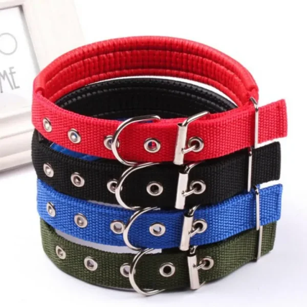 Dog Neck Belt, Soft Collar With Buckle, (z.y 122) (XXL 4 cm).