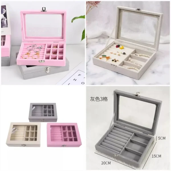 Portable Jewelry Storage Box, Lightweight Jewelry Organizer, Ring, Necklace, Bracelet Jewelry Organizer. - Image 3