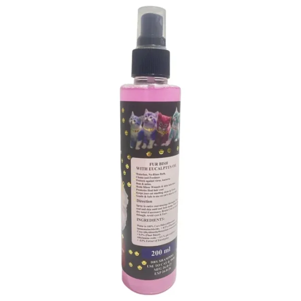 Fur Bish Waterless Bath, Dry Bath Spray for cats And Kittens, 200 ml. - Image 3