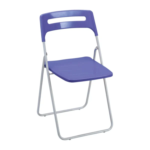SAAB Folding Chair With Silver Legs Model SAAB SP-312 Besta - Image 5