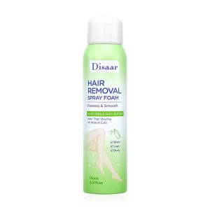 Disaar Hair Removal Spray Foam With Aloe Vera And Shea Butter, Instant Hair Removal Spray Foam, 150 ml.