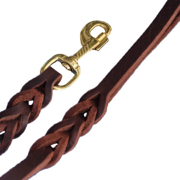 GSD Leather Leash Long (9FT) For Pets, CLH-01068: - Image 3