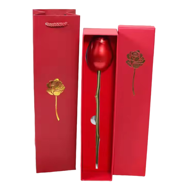 Rose Shaped Ring Storage Box With Packing. - Image 6