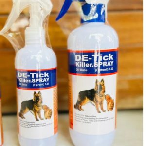 De-Tick Spray, Anti Flea & Tick Advance Formula With Fipronil 0.30, 280 ml.