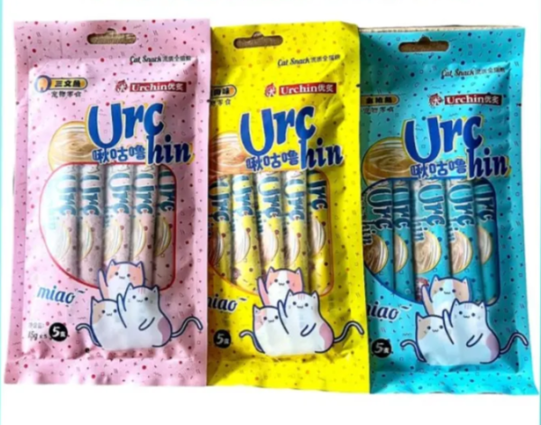 Urchin Creamy Treat, Cat Snacks, 15 g, 5 Pcs.