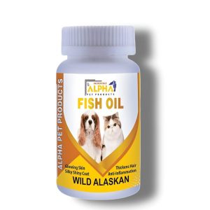 Wild Alaskan Salmon Fish Oil Capsules for Dogs and Cats, For Pets Hair Growth.