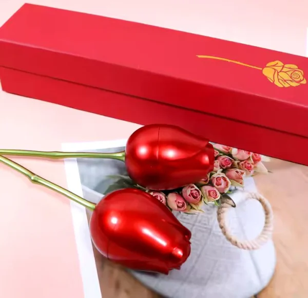 Rose Shaped Ring Storage Box With Packing. - Image 4