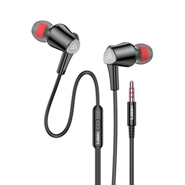 Login L-303 Handsfree (Black, White).