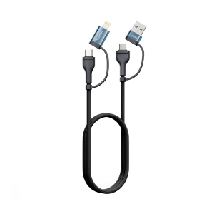 Login L-910 4 IN 1 Cable, 60 W, Metal Alloy Head.