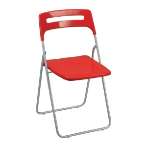 SAAB Folding Chair With Silver Legs Model SAAB SP-312 Besta