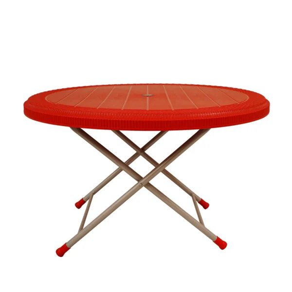 SAAB SP-215-RT STEEL PLASTIC RATTAN ROUND TABLE - Image 5