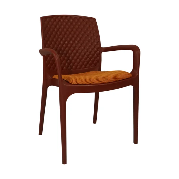 SAAB Full Plastic Chair with Cushions Lexus Jhony SP-624-C - Image 3