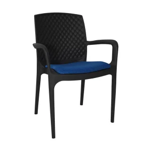 SAAB Full Plastic Chair with Cushions Lexus Jhony SP-624-C