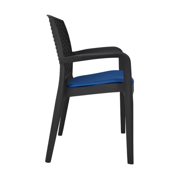 SAAB Full Plastic Chair with Cushions Lexus Jhony SP-624-C - Image 5